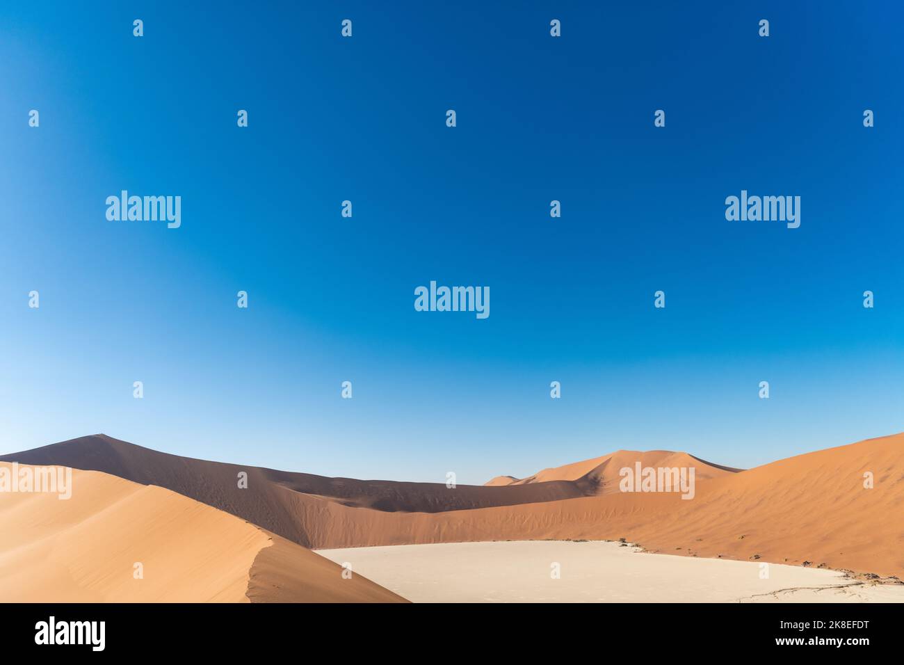 Photo of the blue sky with a duna in desert, Namibia. The concept of ...