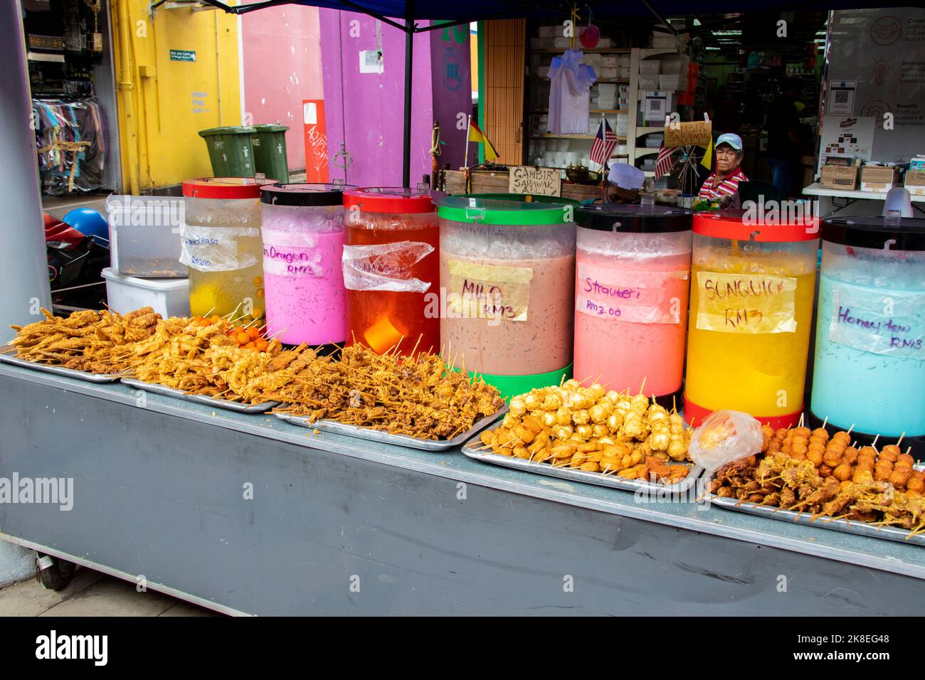 Kuching Malaysia 3rd Sep 2022 the stall to sell different snacks and