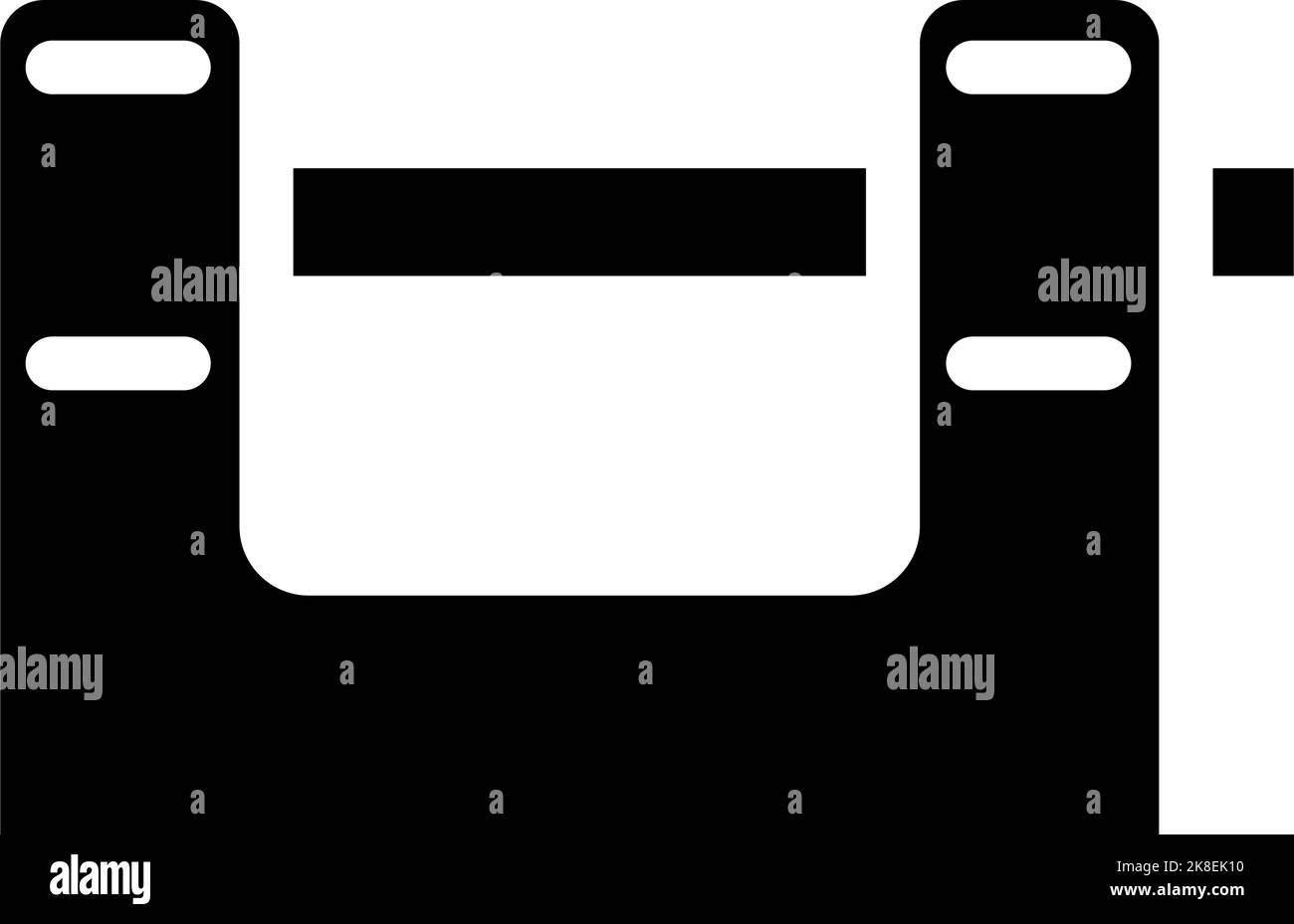 security padlock glyph icon vector illustration Stock Vector Image ...