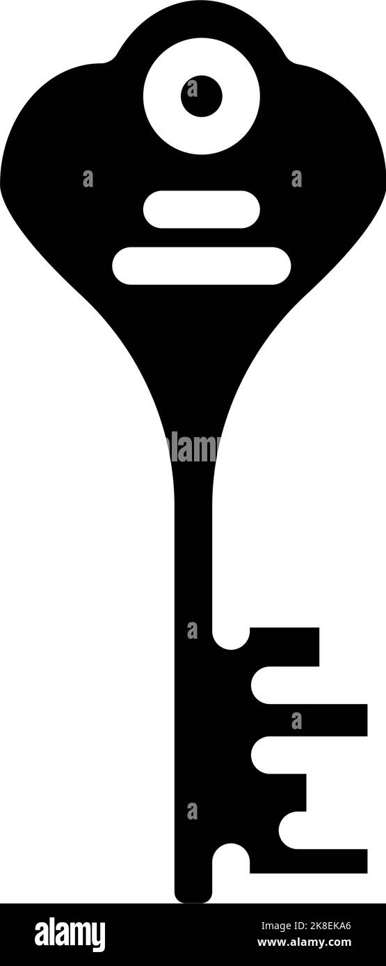 key padlock glyph icon vector illustration Stock Vector Image & Art - Alamy