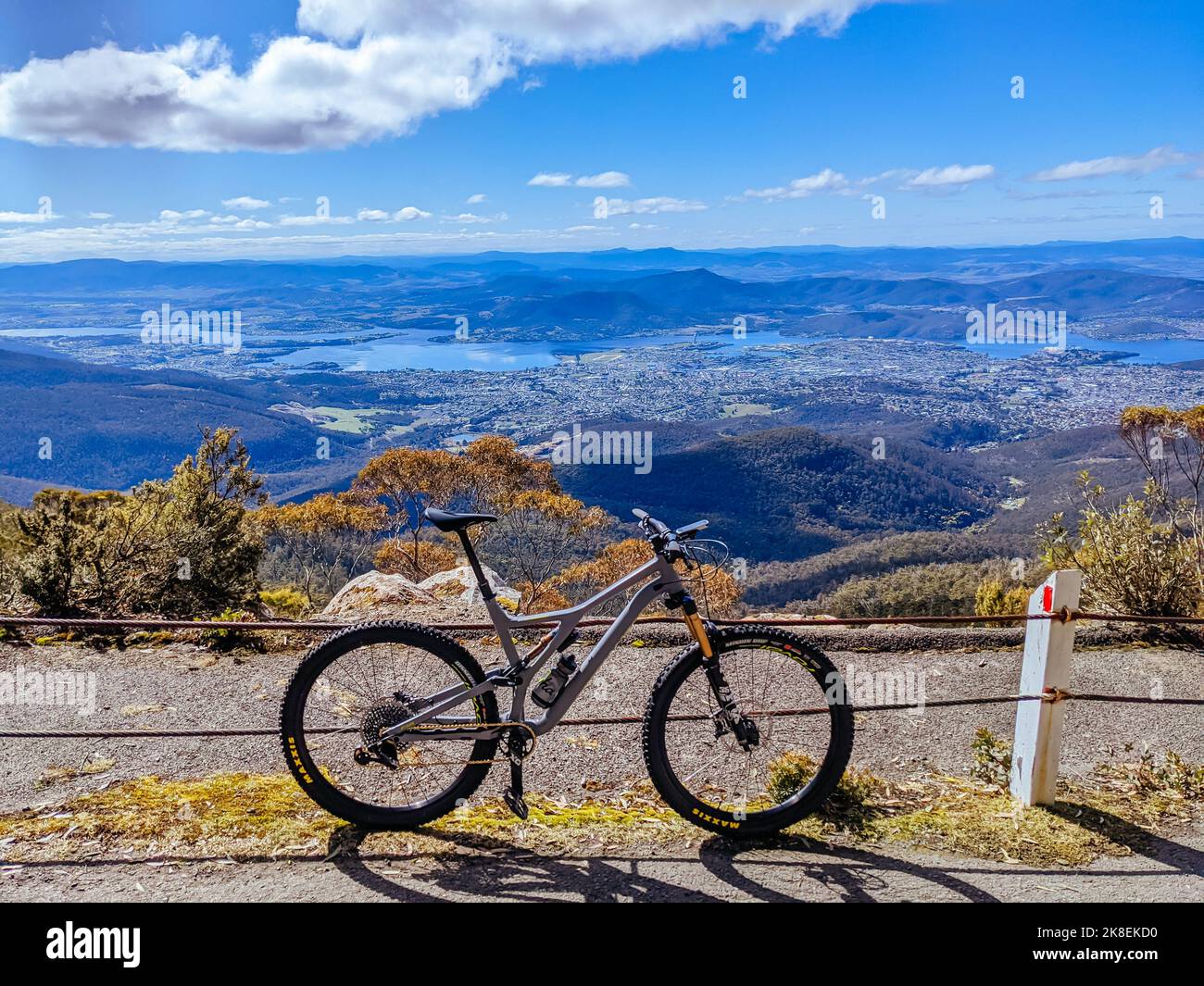Mt Wellington Bike Network in Hobart Tasmania Australia Stock Photo Alamy