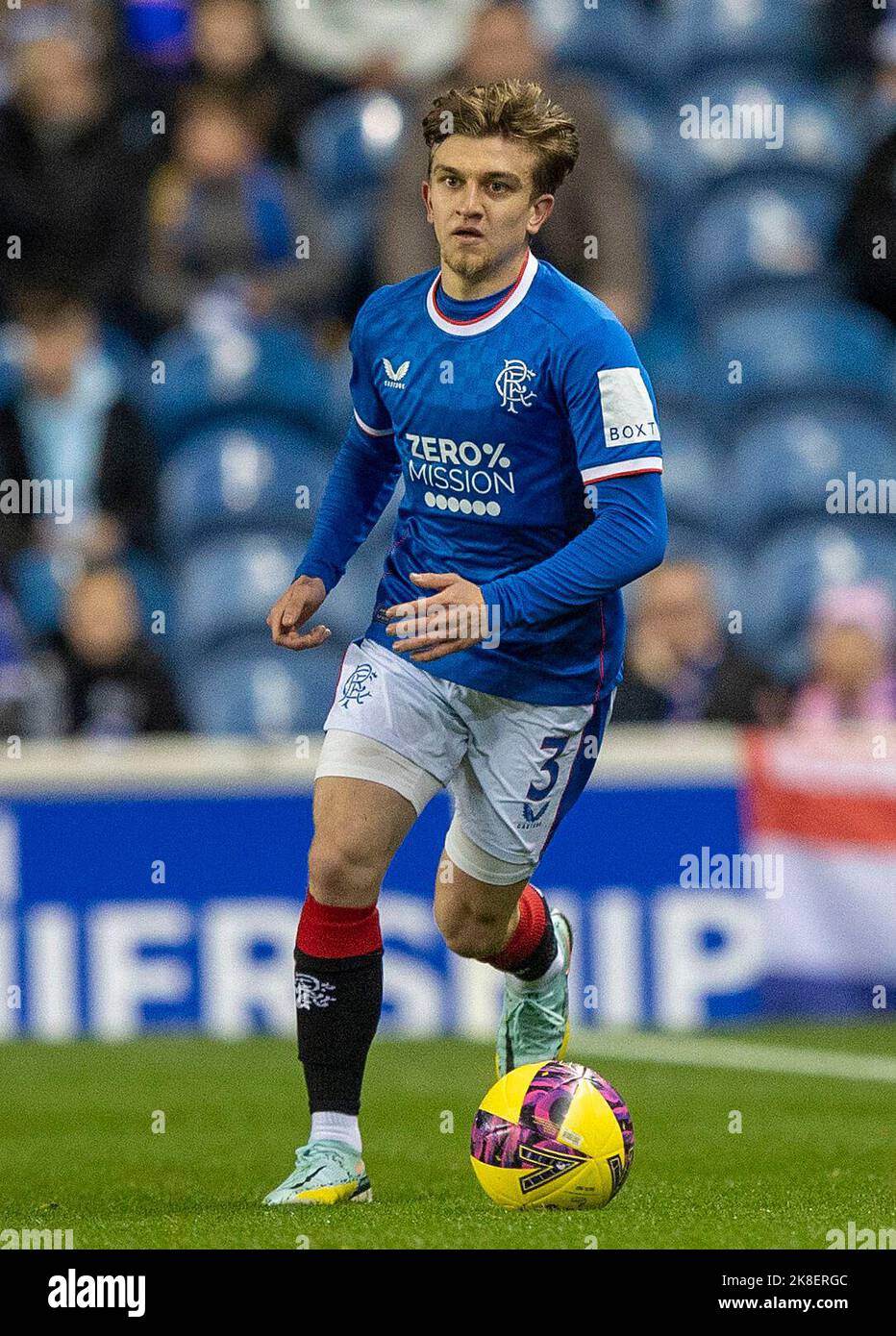 Rangers' Ridvan Yilmaz during the Premier Sports Cup quarter final match at Ibrox Stadium