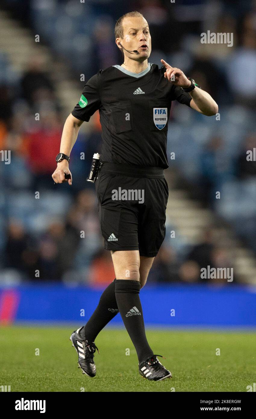 Match referee Willie Collum during the Premier Sports Cup quarter final