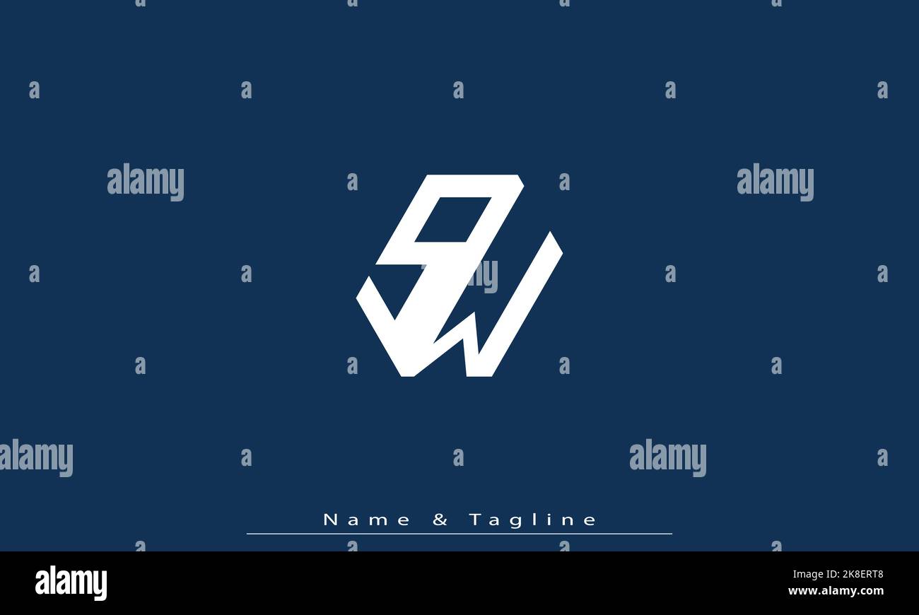 Sw Intials Sw initials hi-res stock photography and images - Alamy