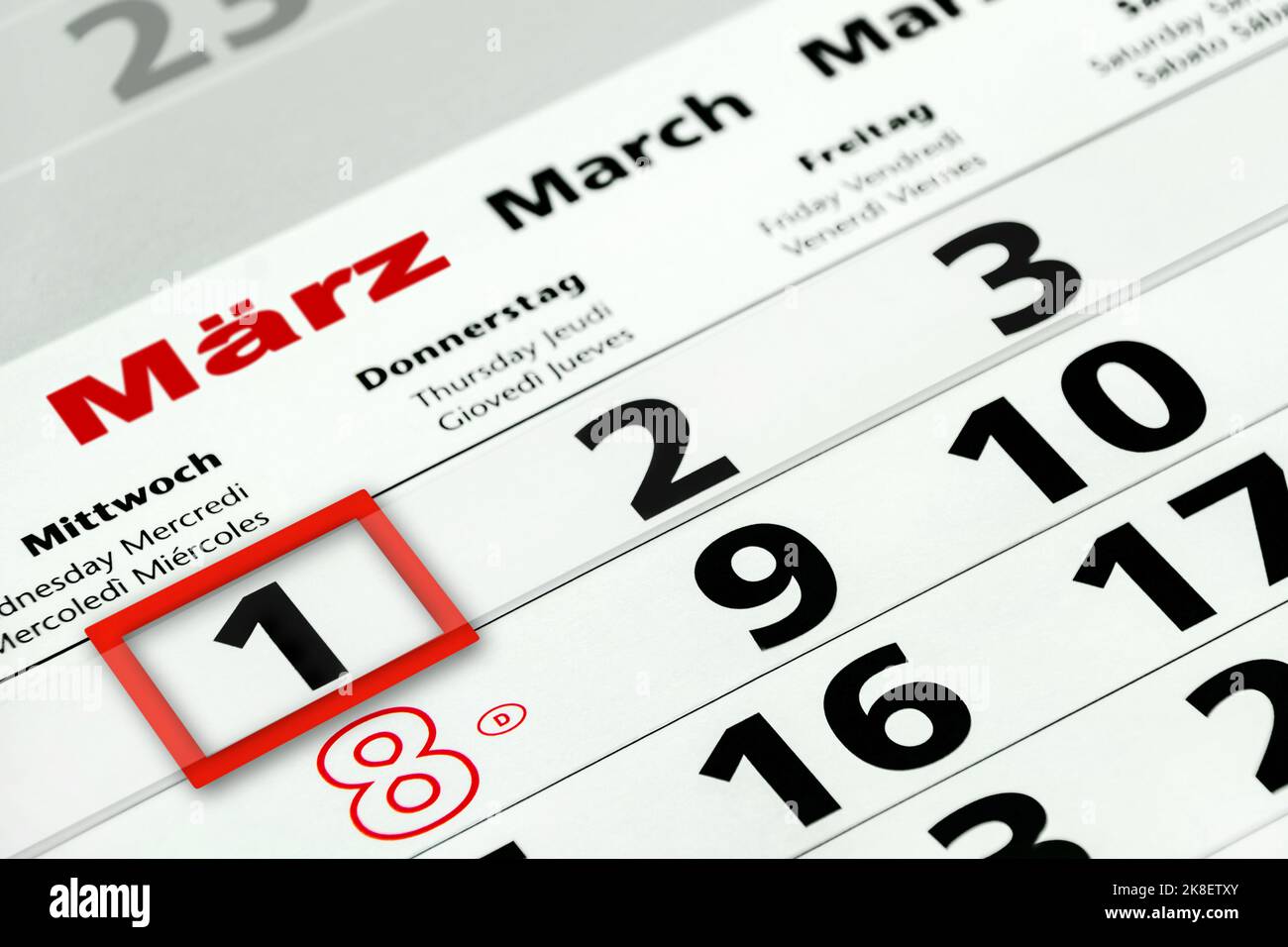 Kalender 2023 märz hi-res stock photography and images - Alamy