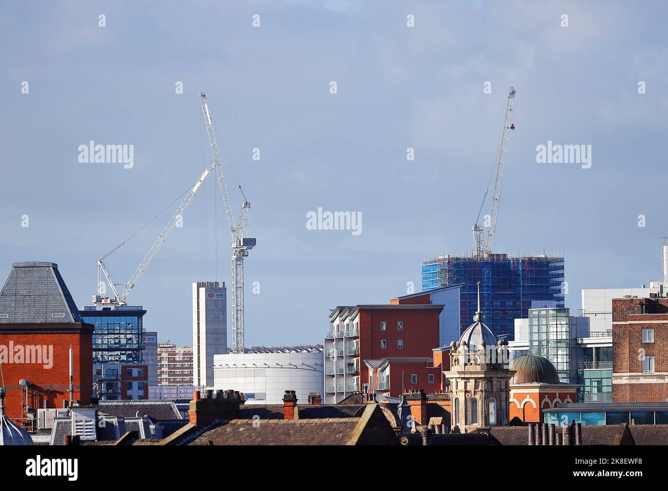 Construction of Latitude Purple & The Junction apartments in Leeds City