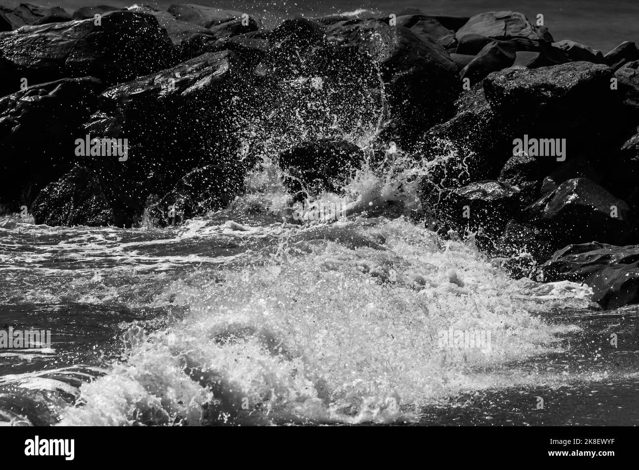 Sea water foam detail Black and White Stock Photos & Images - Alamy