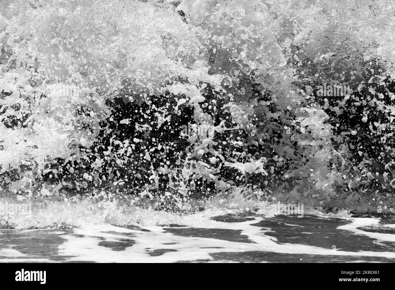 Romance sand beach sea water Black and White Stock Photos & Images - Alamy