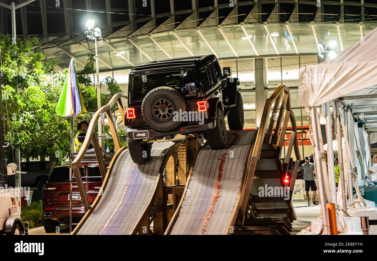 Miami Beach, Miami, Florida, USA October 21, 2022 Jeep Show at Miami