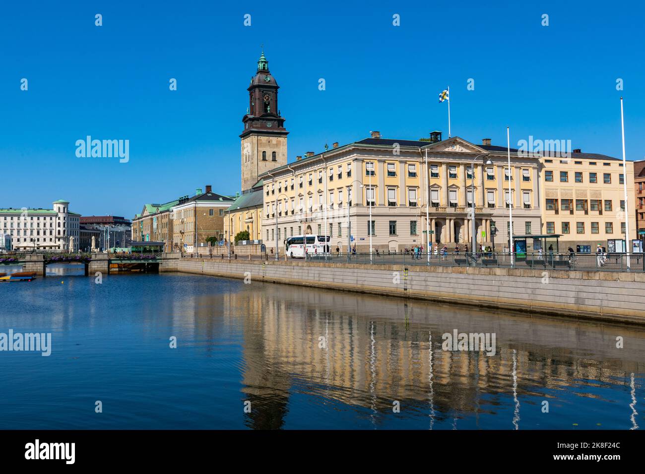 Gothenburg city in Sweden. Aerial view of Haga district and old town. Gothenburg is the 2nd largest city in Sweden. Stock Photo