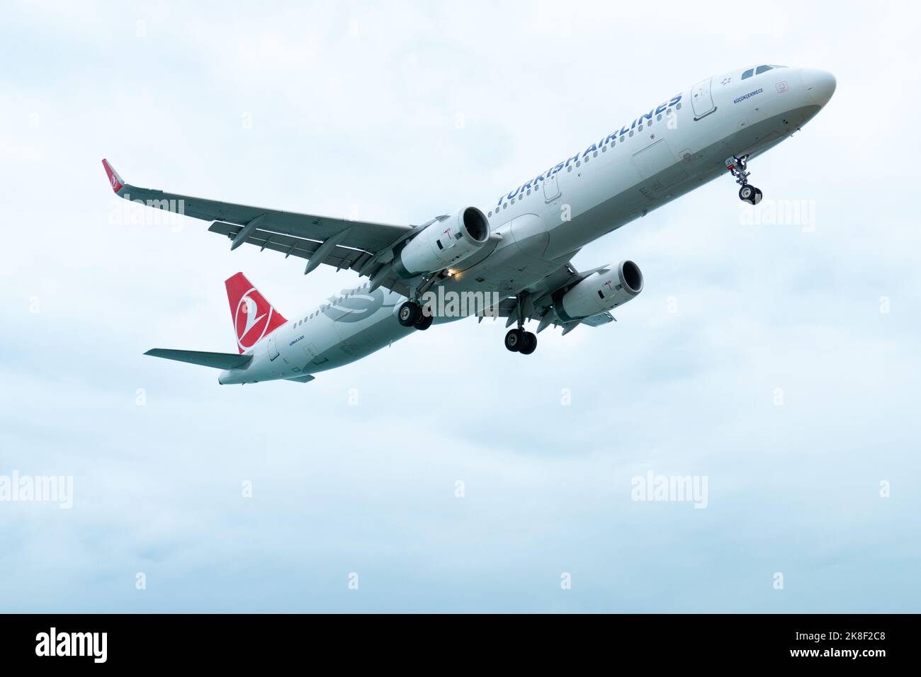 July 20, 2022, Batumi, Airplane Airbus A321200 Turkish