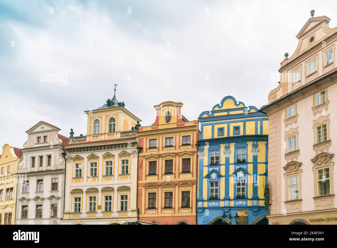 Historic old buildings on the Old Town Square, Prague, Czech Republic Stock Photo