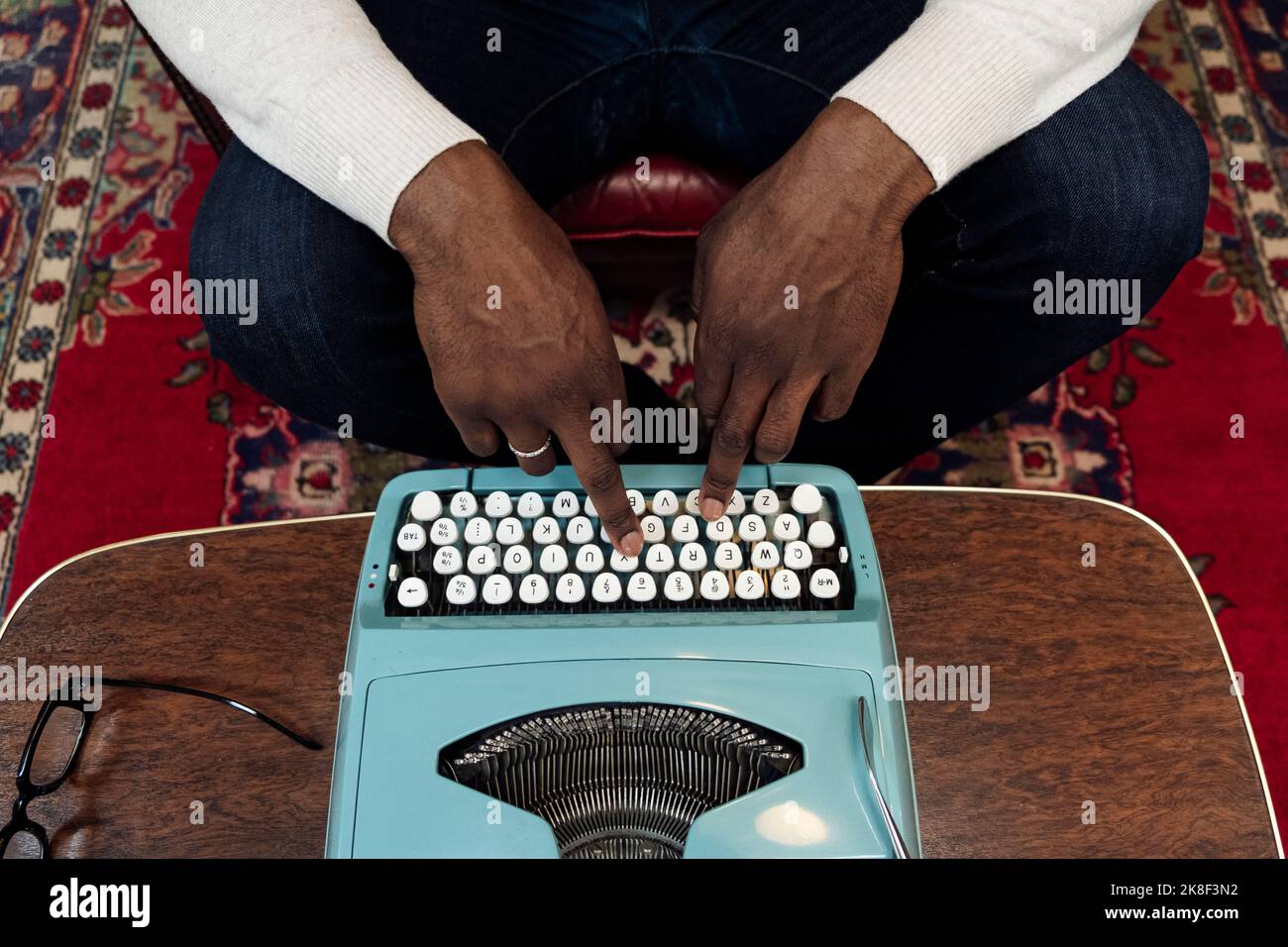 African american hands typing hi-res stock photography and images - Alamy