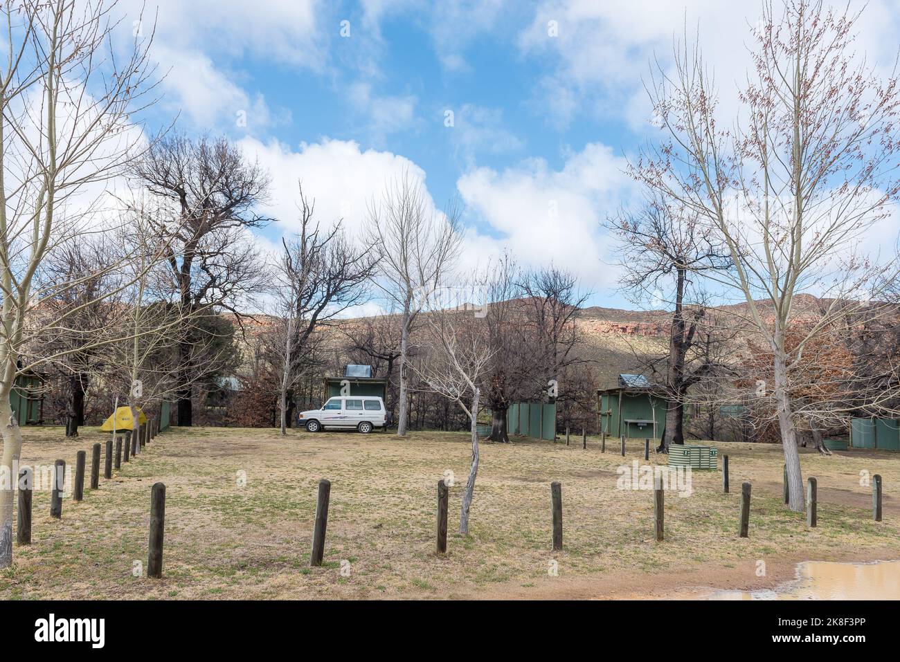 KROMRIVIER, SOUTH AFRICA SEP 5, 2022 A camping site, with private