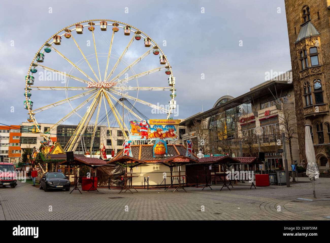 Christmas Market in Dortmund, Germany. Stock Photo