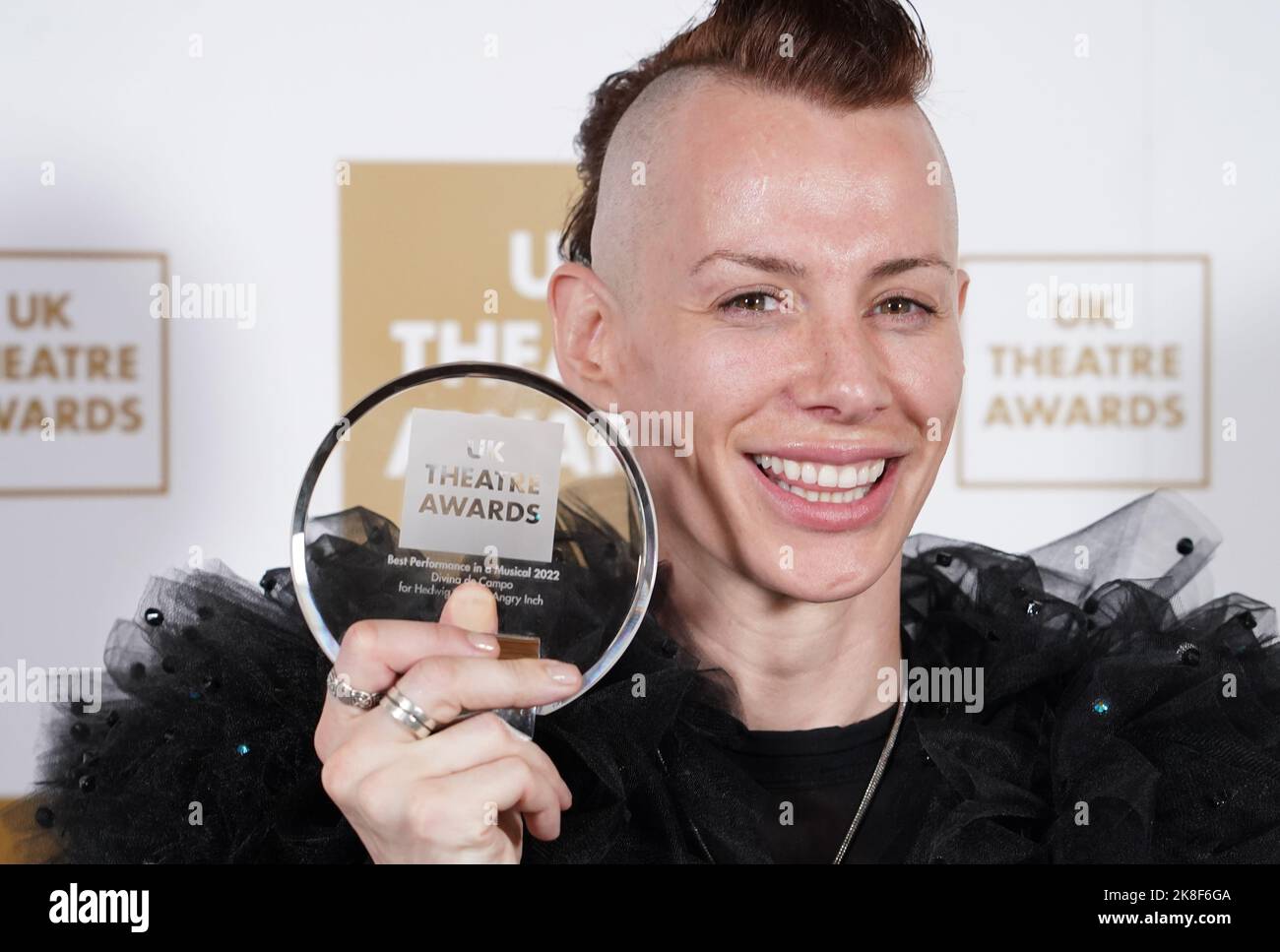 Divina de Campo wins the Best Performance in a Musical for Hedwig and the Angry Inch A Leeds