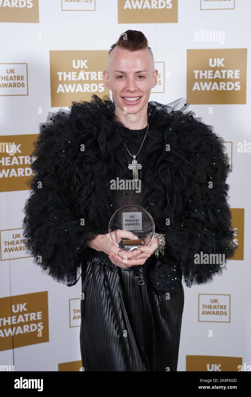 Divina de Campo wins the Best Performance in a Musical for Hedwig and the Angry Inch A Leeds