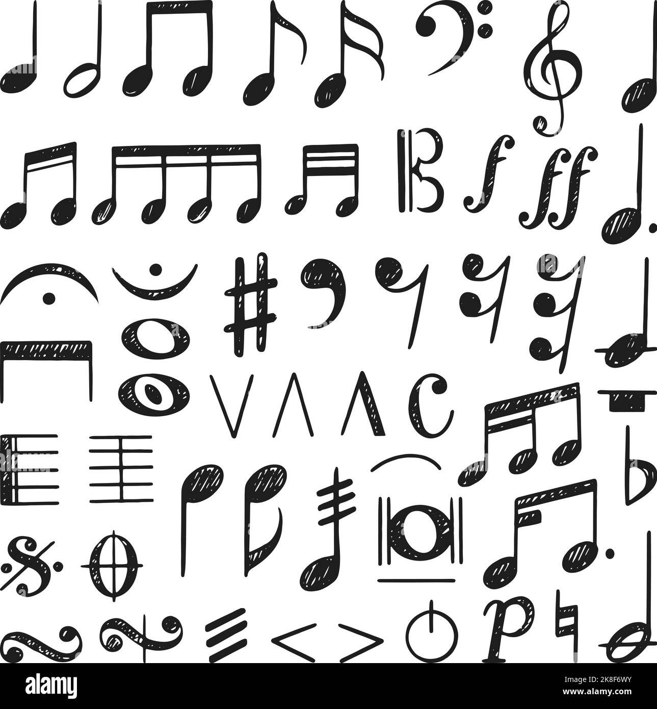 Music Note Sketch  Sketch Music Notes Png  800x980 PNG Download  PNGkit