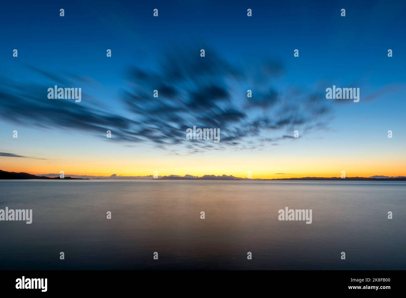 Aerial view of Loch Ailort, Scotland Stock Photo Alamy