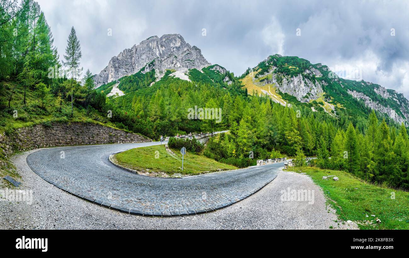 Slovenia, Vrsic Pass in Triglav National Park Stock Photo