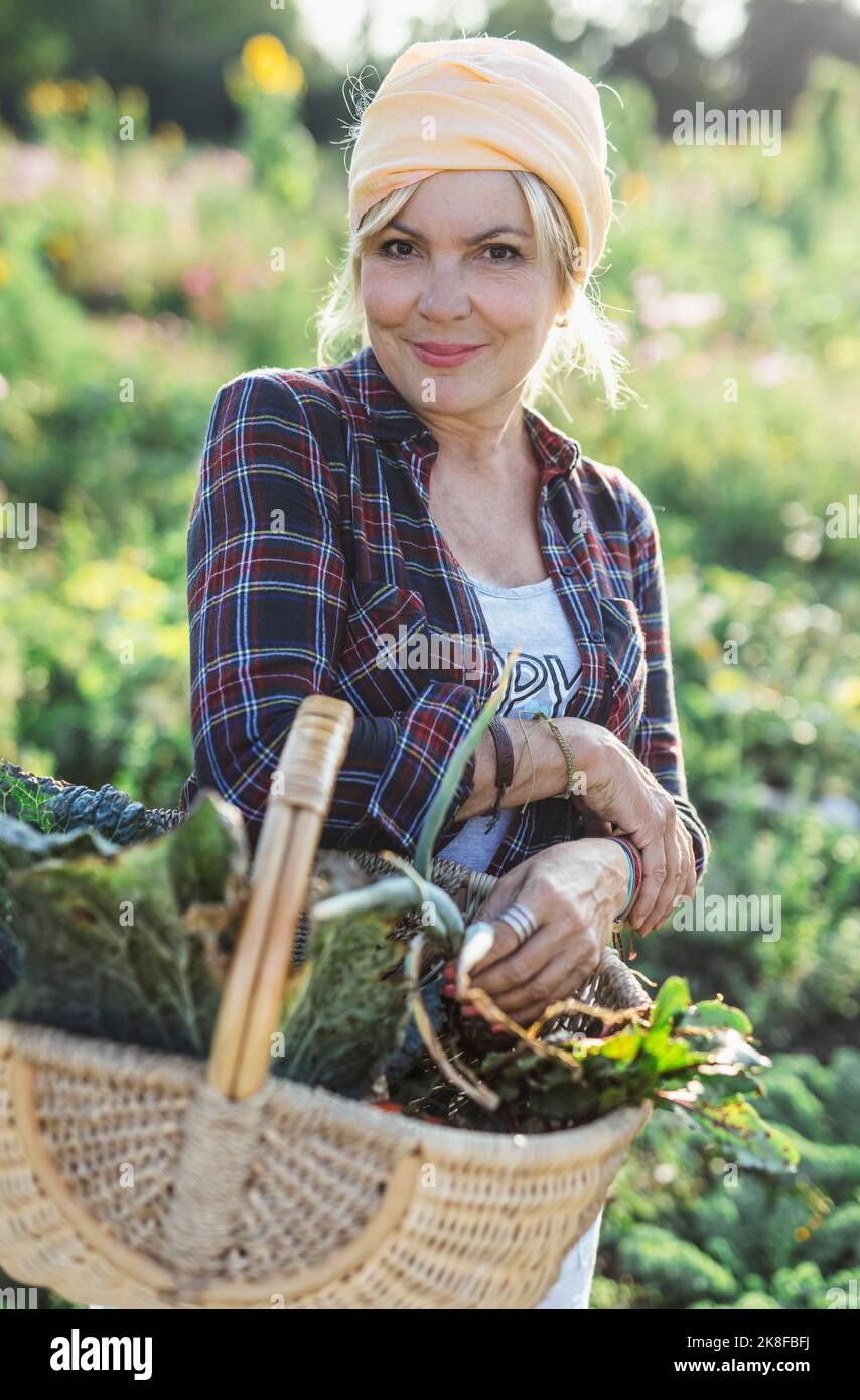 Portrait mature gardener smiling hi-res stock photography and images ...