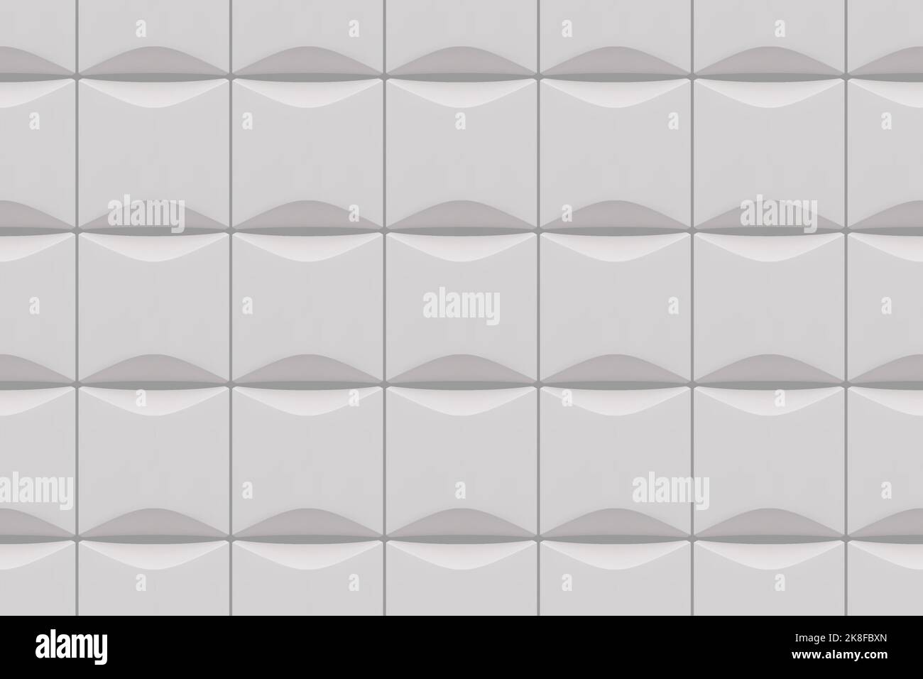 White acoustic sound proof soft foam seamless pattern Stock Vector