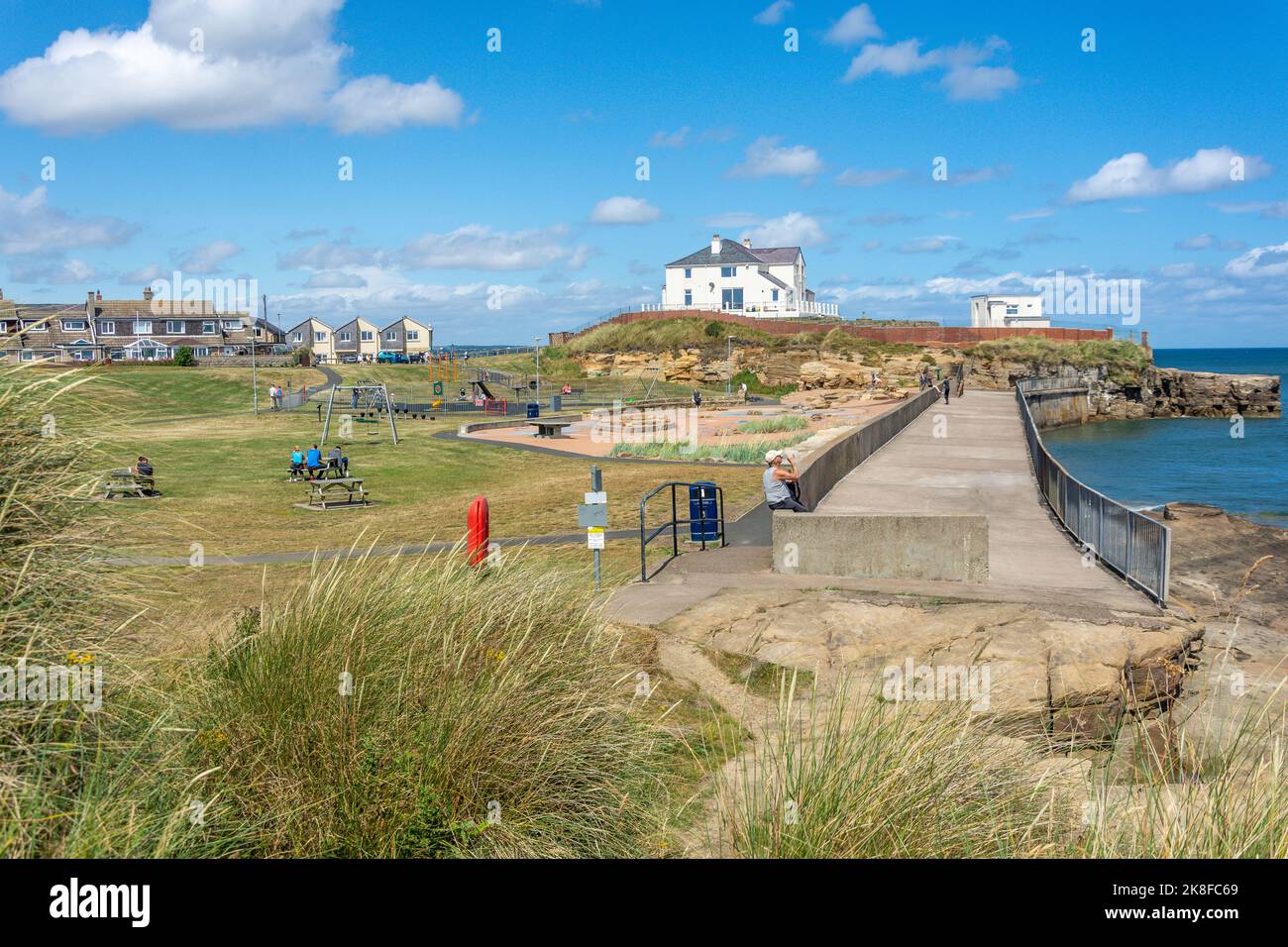 Cliff House and Paddler's Park, Amble, Northumberland, England, United