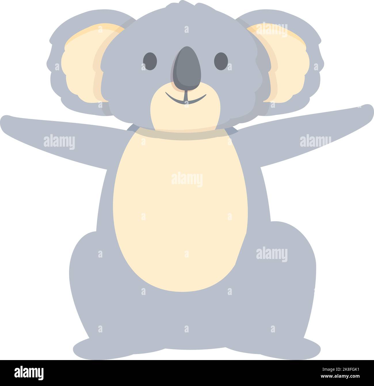 Happy koala icon cartoon vector. Animal bear. Sleep cute Stock Vector ...