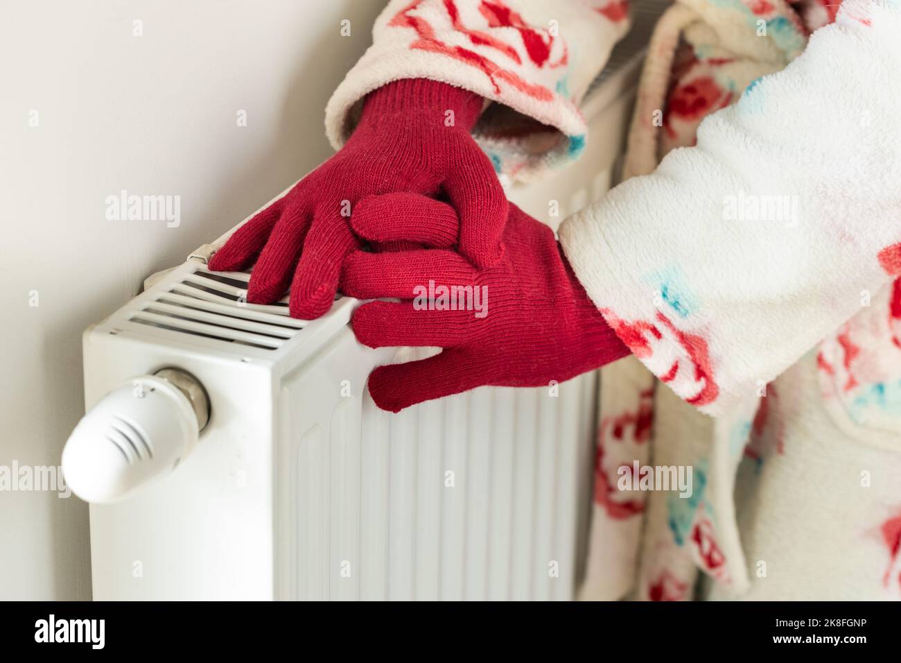 Picture Idea: House And Apartment Heating Costs Rising Energy Prices A Woman