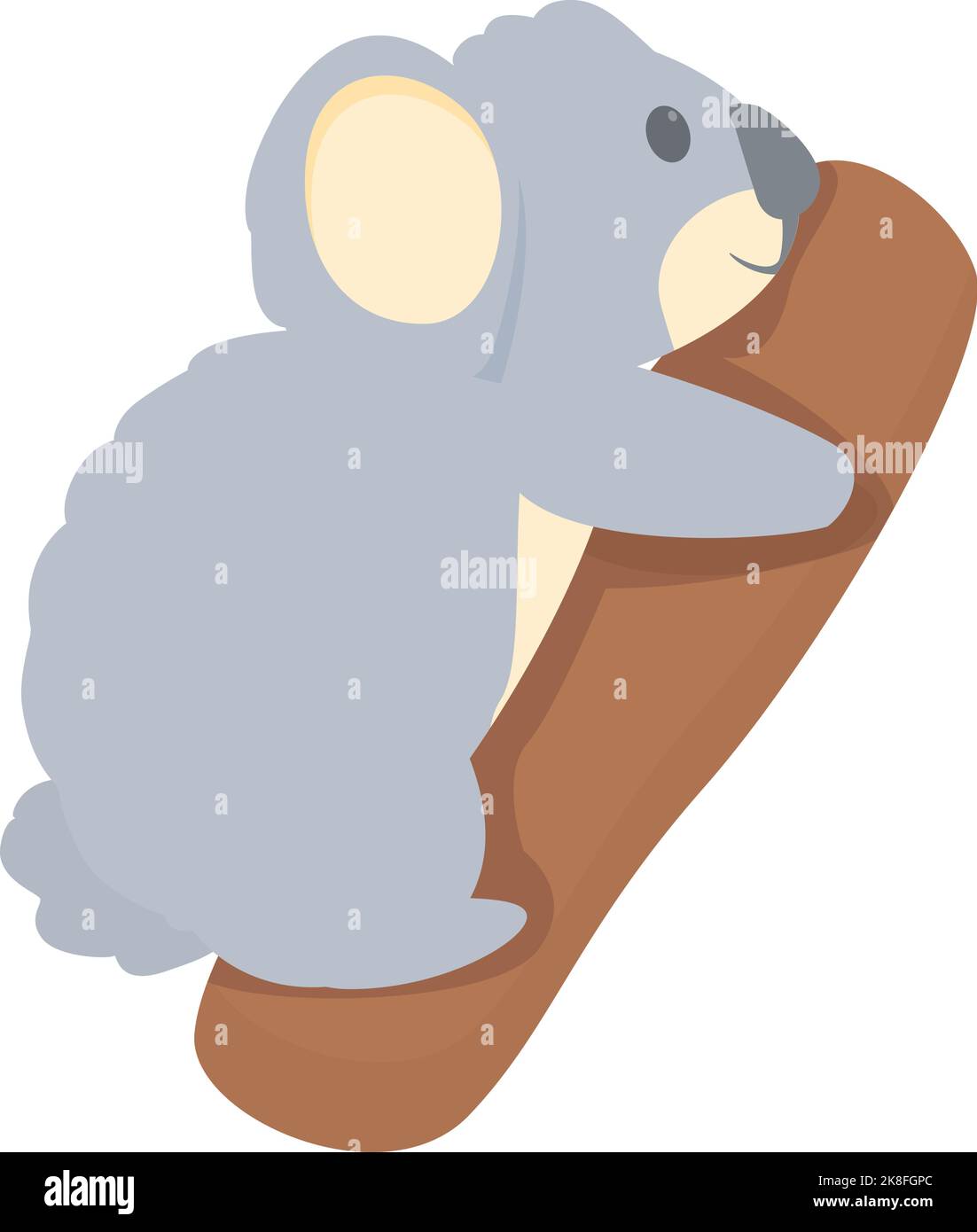Koala tree icon cartoon vector. Bear animal. Child baby Stock Vector ...