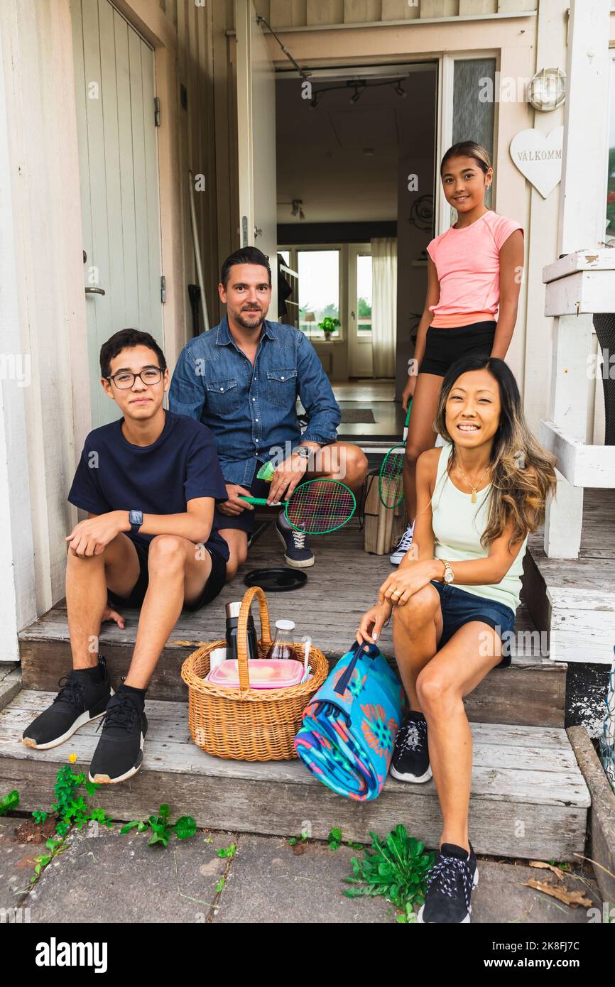 Multiracial group of parents picnic hi-res stock photography and images ...