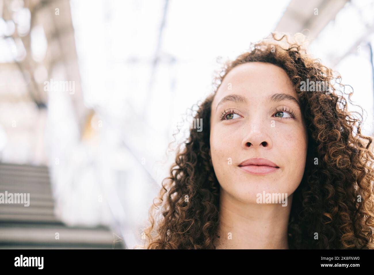 Young contemplative woman thinking on hi-res stock photography and ...