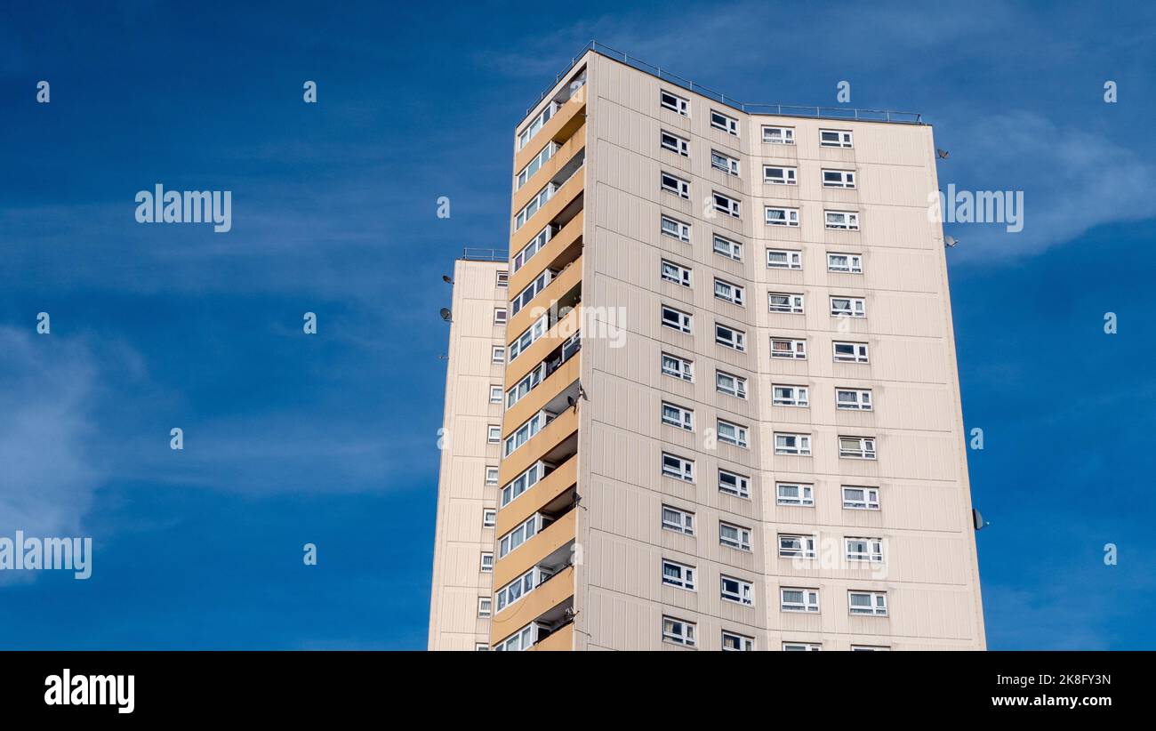 A tower block housing estate rises into the sky above Acton in West London Stock Photo Alamy