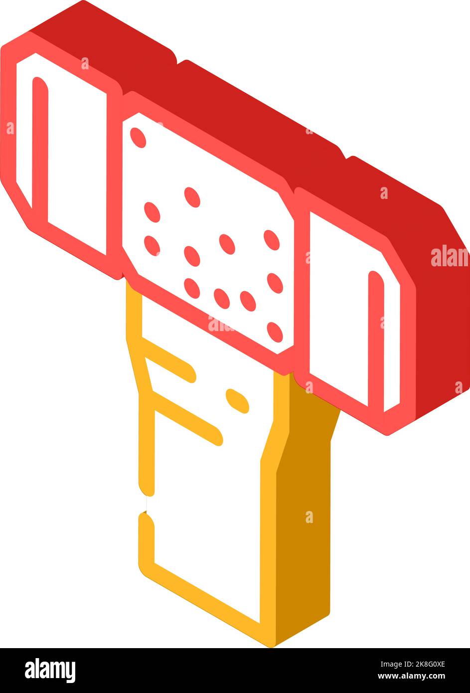 brass hammer isometric icon vector illustration Stock Vector Image ...