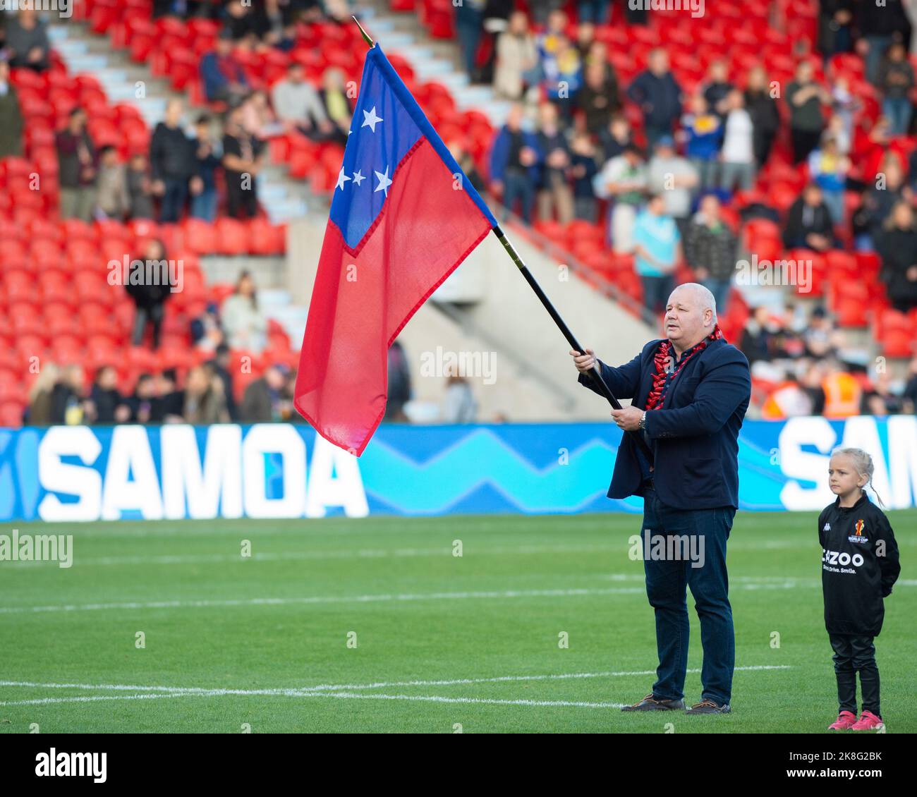 Doncaster, England - 23rd October 2022 - Rugby League World Cup Samoa