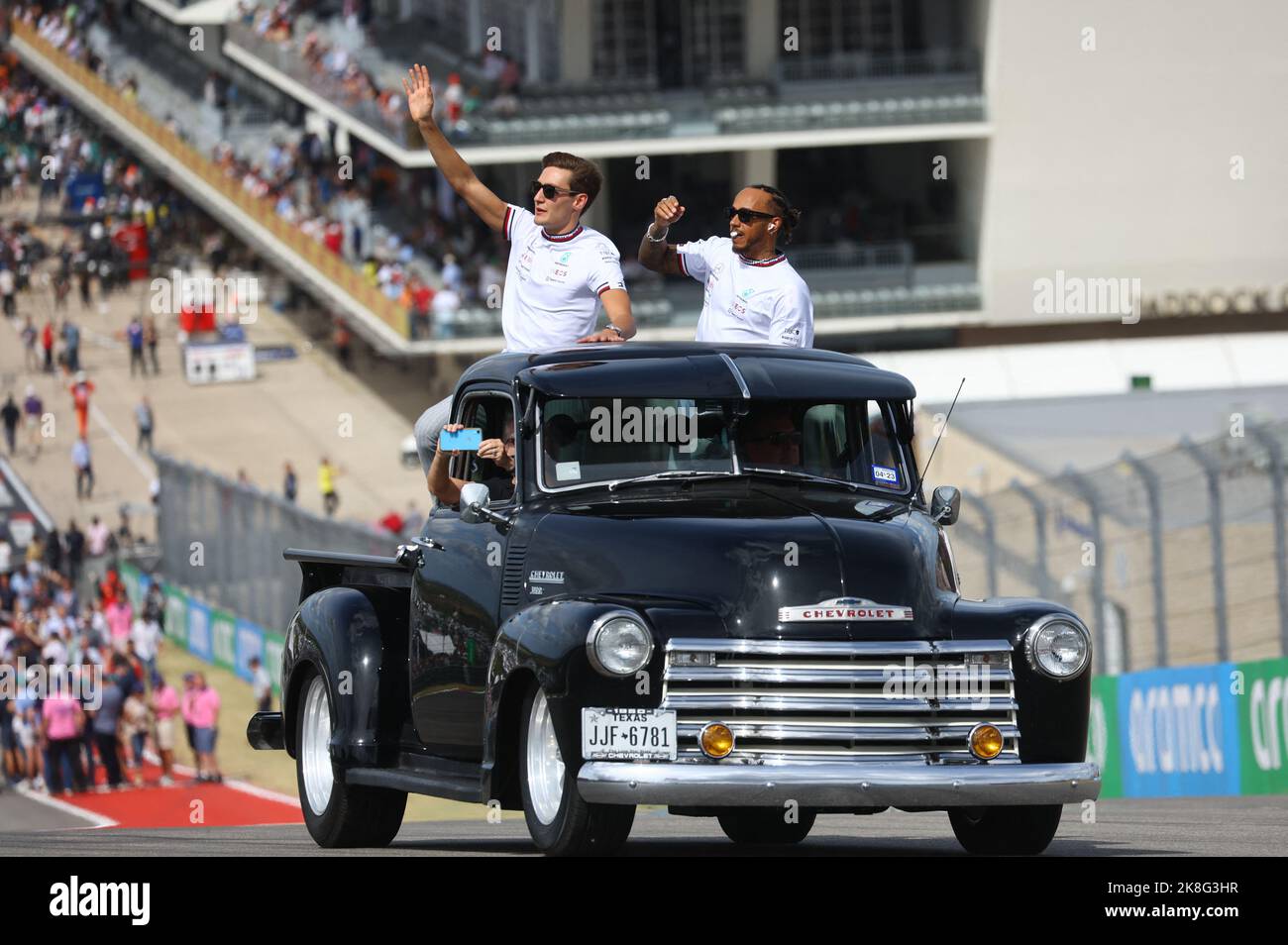 George russell and lewis hamilton hi-res stock photography and images ...