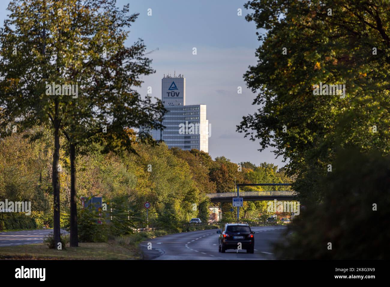 German Technical Inspection Association office building rising above ...