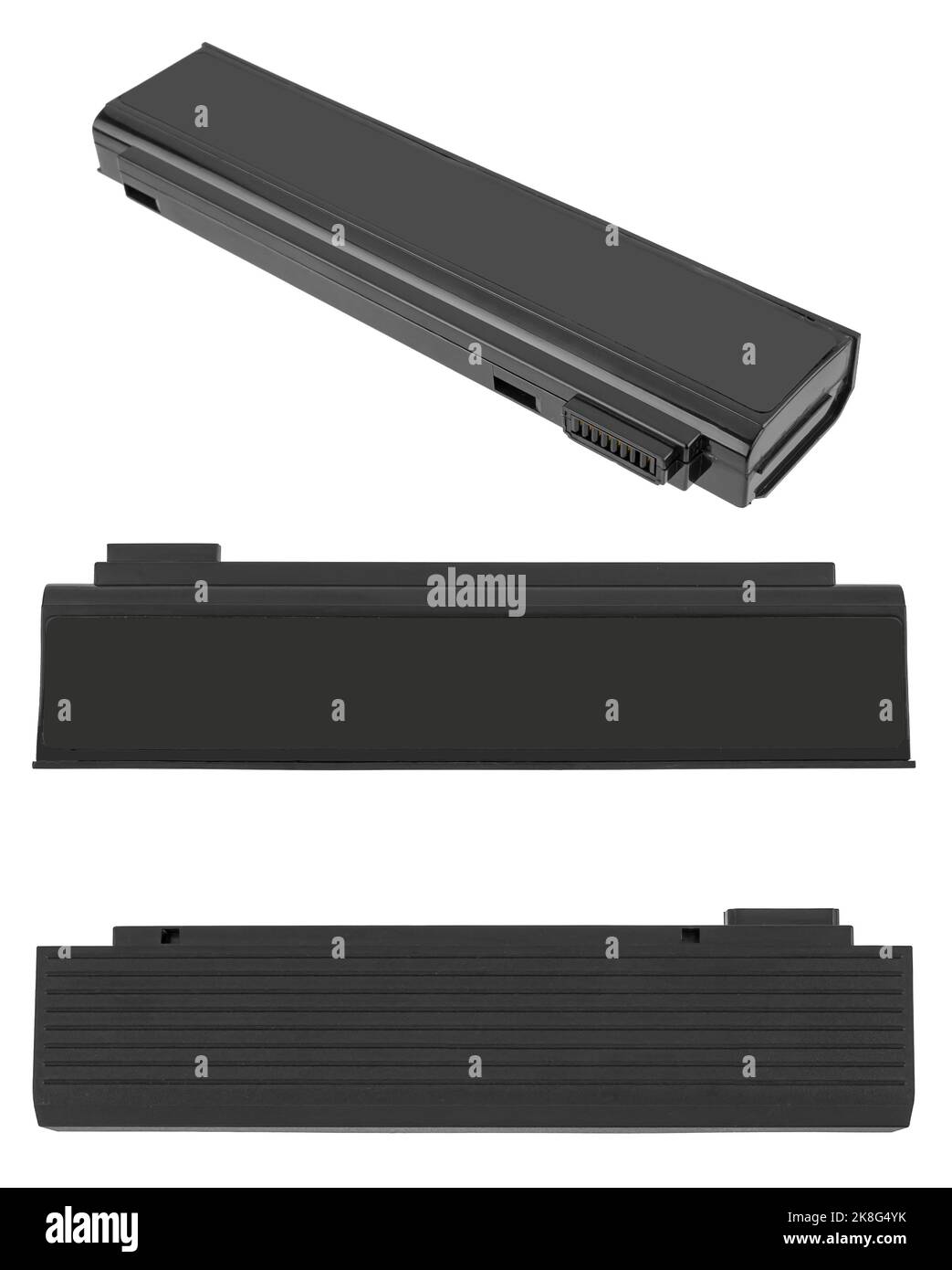 battery for a laptop, a spare part for a computer, on a white ...