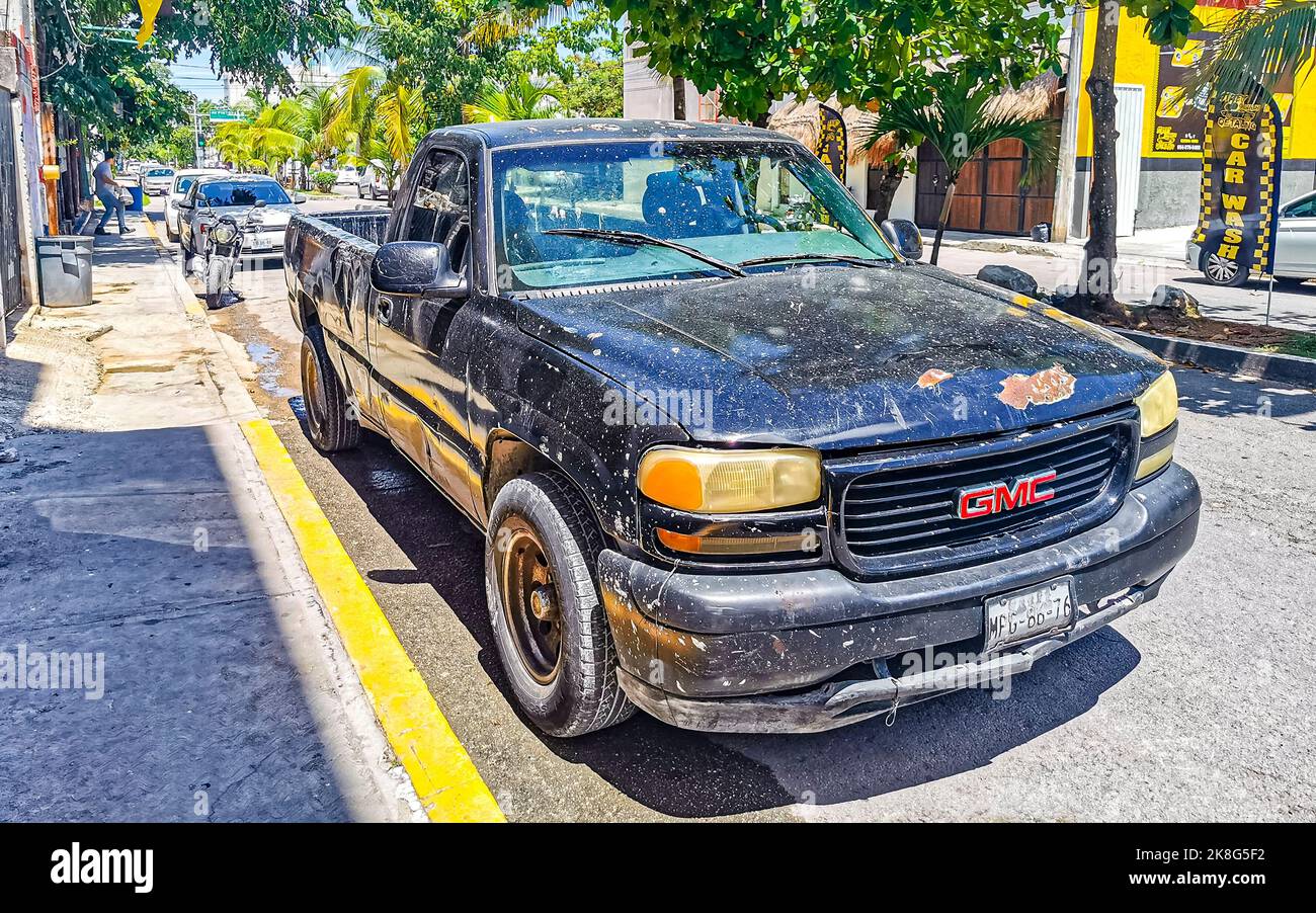 Various Mexican pickup trucks cars 4x4 Offroad vehicles in Playa del