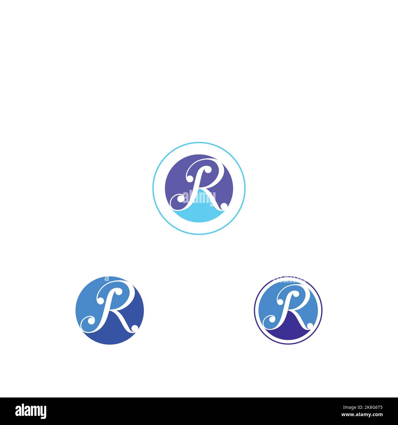 Monogram R P Rp 3d Stock Vector Images - Alamy