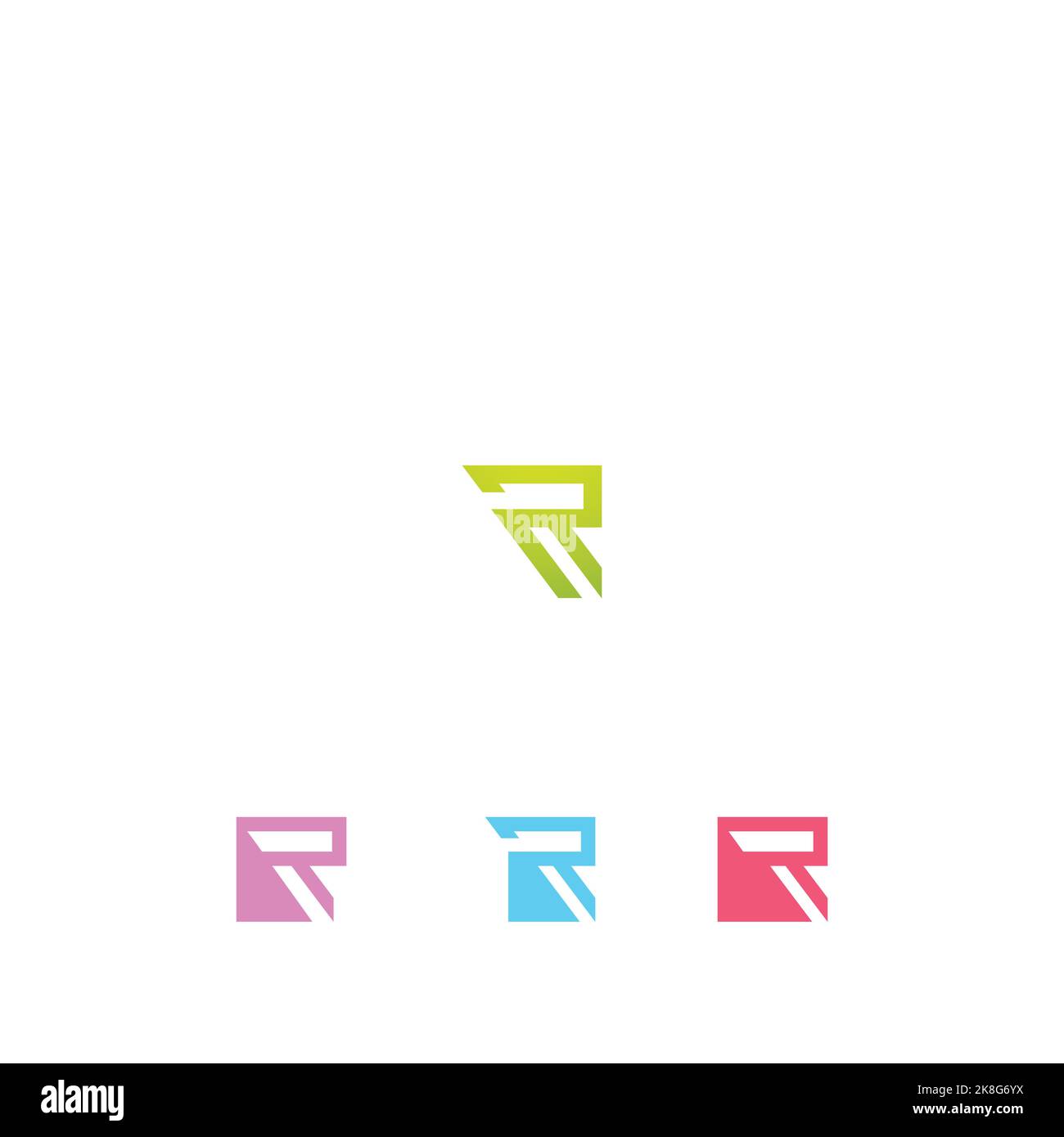 Monogram R P Rp 3d Stock Vector Images - Alamy