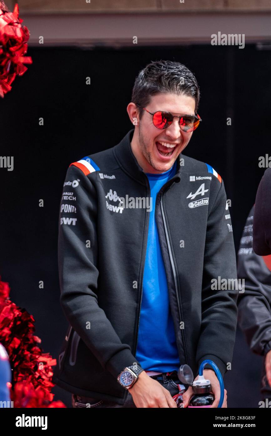 Oct 23 2022 Esteban Ocon 31 From The Alpine Racing Team Walking In Before The Finals At The Oct 23 2022 Esteban Ocon 31 From The Alpine Racing Team Walking In Before The Finals At The