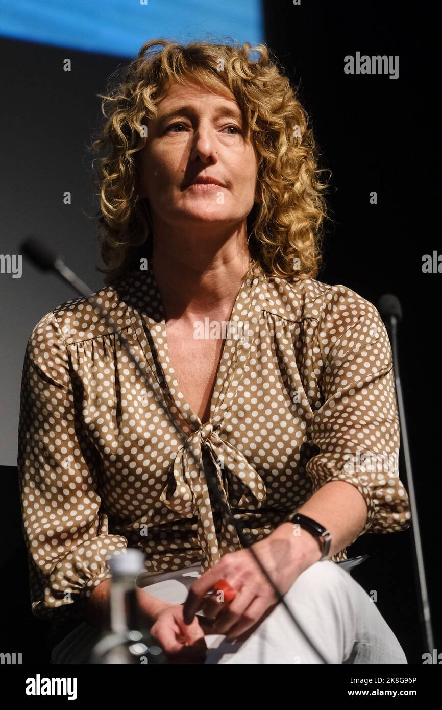 Tricia Tuttle photographed during the Mark Kermode in 3D held at Bfi Southbank , London on Monday 12 September 2022 . Picture by Julie Edwards. Stock Photo