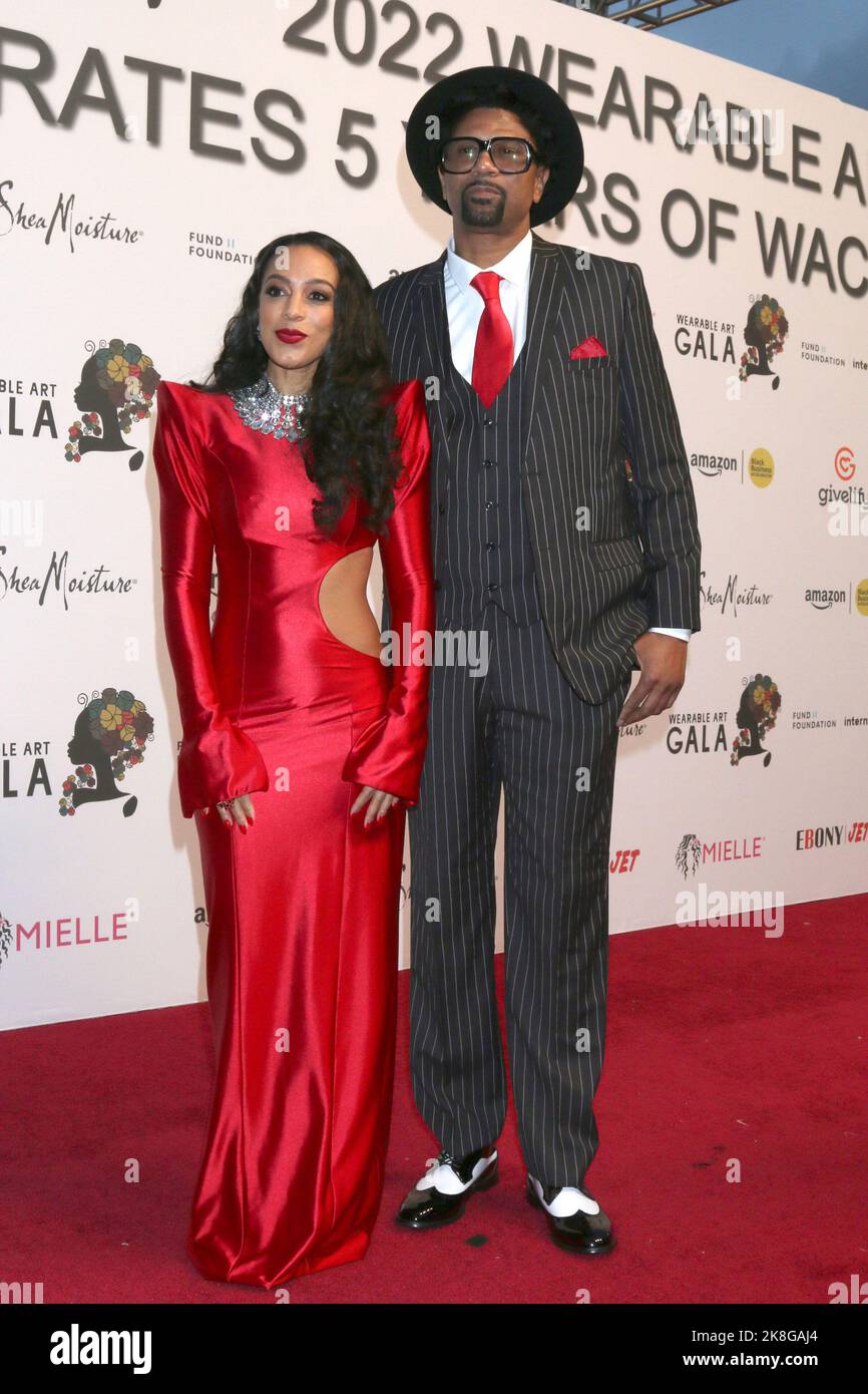 Angela Rye, Jalen Ross attends the 5th Annual Wearable Art Gala in