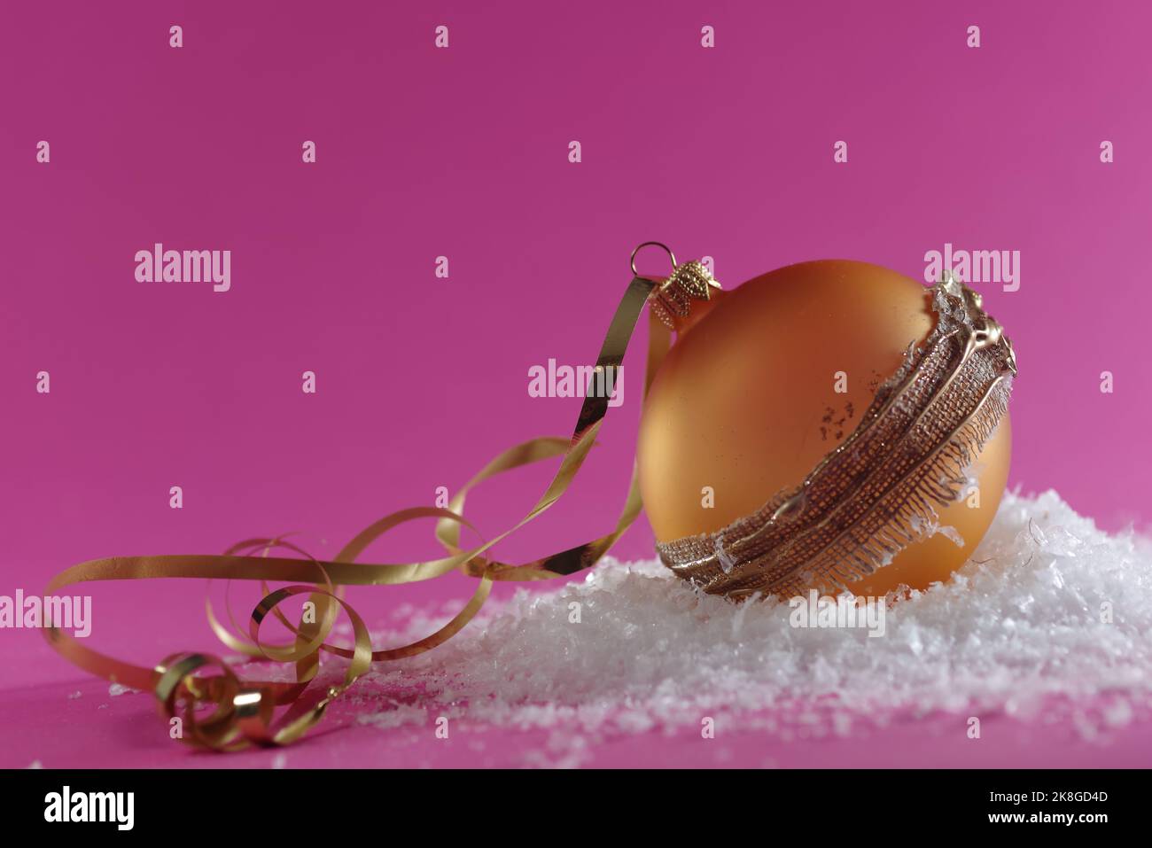 Luxury christmas  ball on abstract background. Merry Christmas time concept Stock Photo