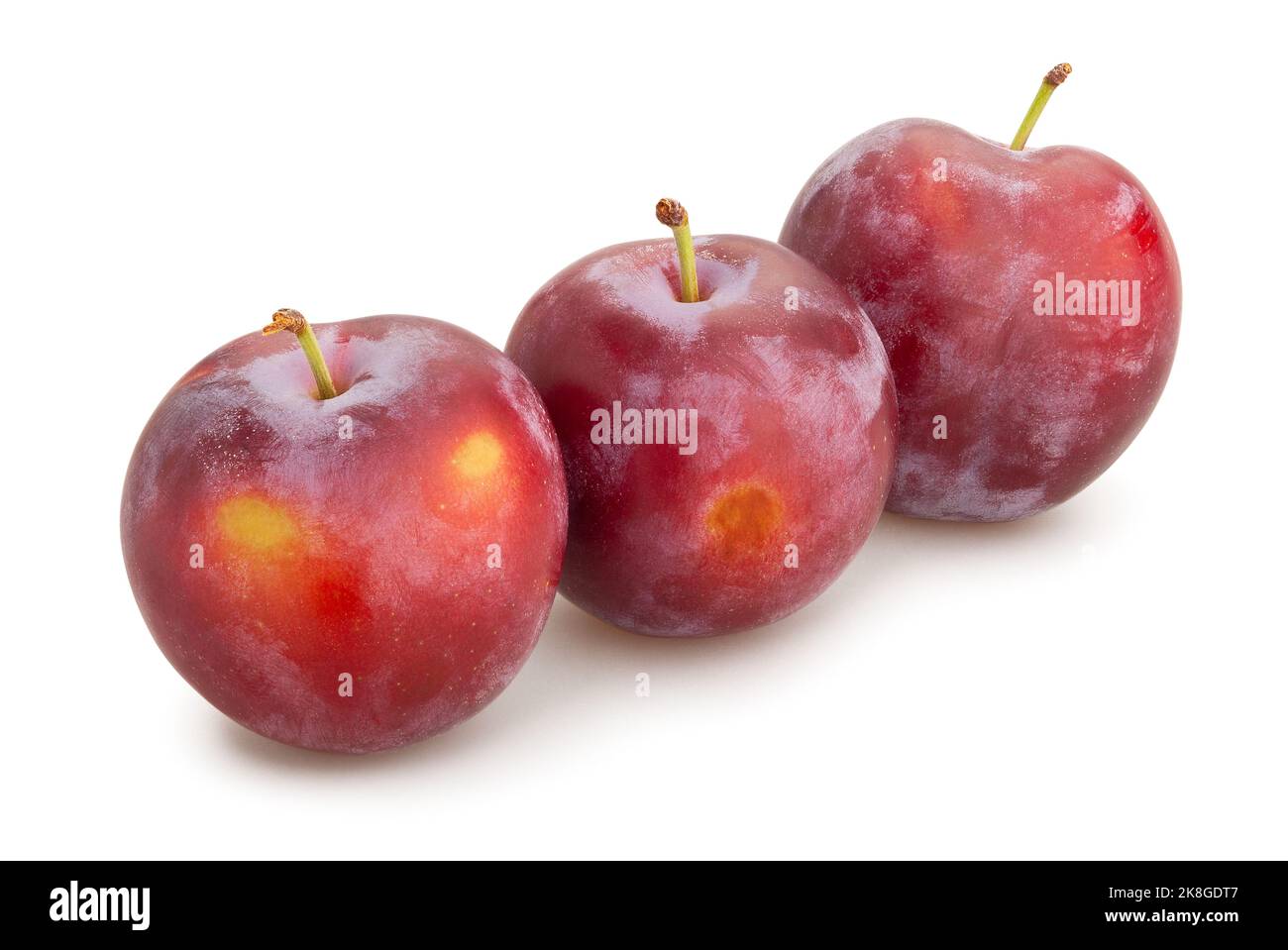 plum path isolated on white Stock Photo