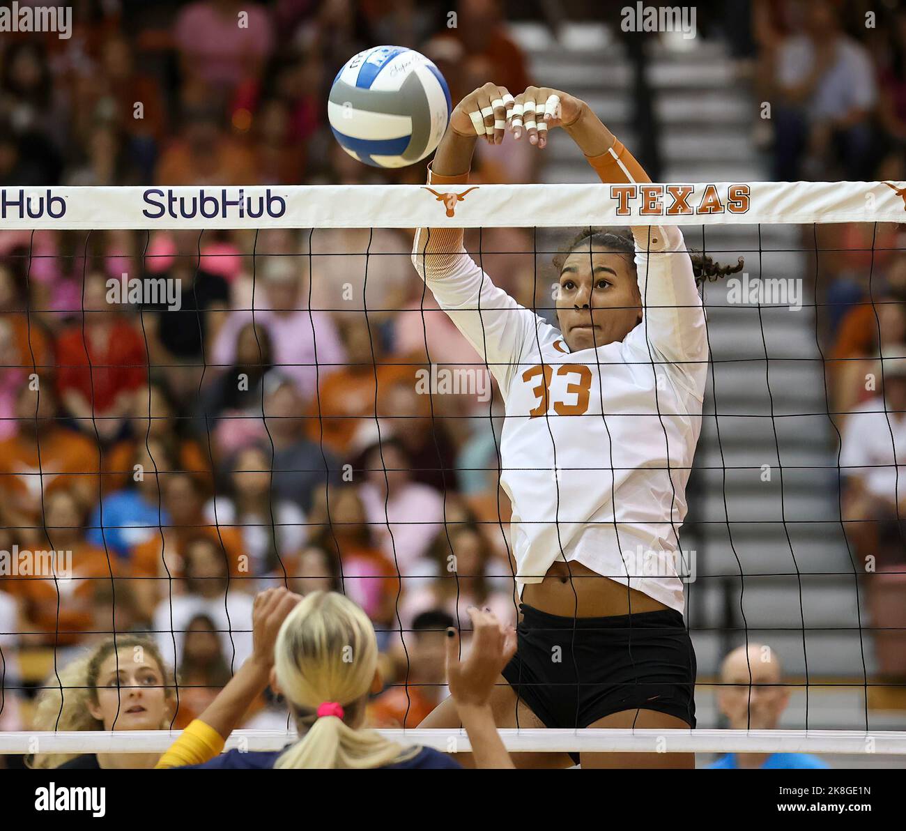 October 22, 2022 Texas outside hitter LOGAN EGGLESTON (33) with a kill