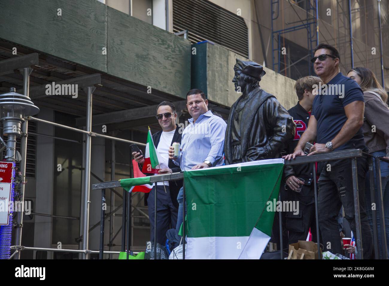 Columbus Day Parade on 5th Avenue in New York CIty. With recent attacks