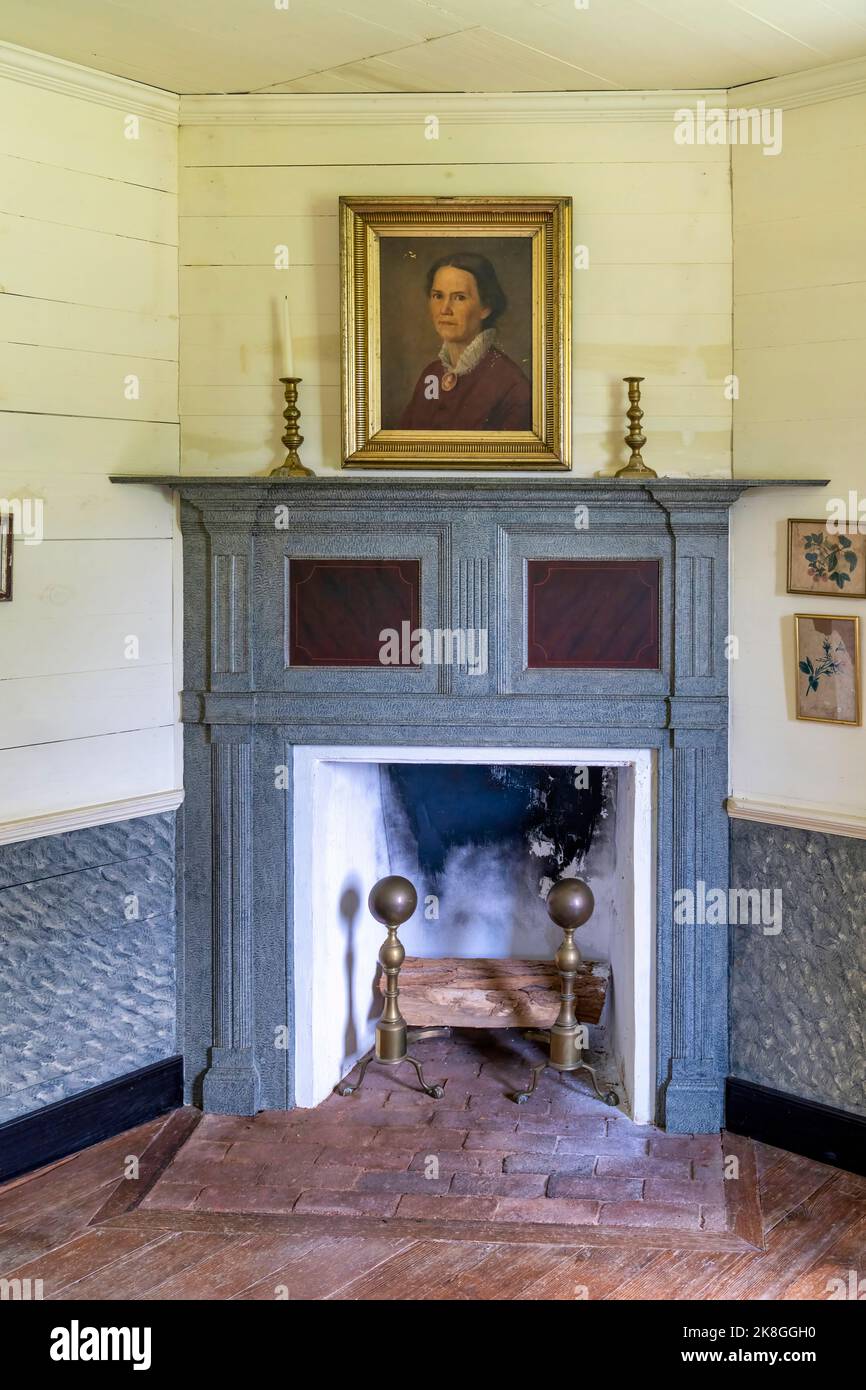 Inside the family addition of Fort Defiance, the historic18th Century
