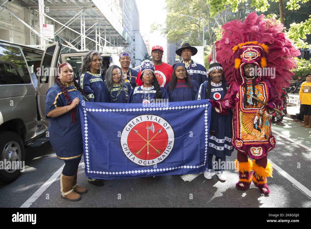 The first annual "Indigenous Peoples of the Americas Day Parade" took